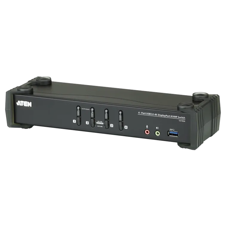 KVM Switch 4-Port USB 3.0 4K DisplayPort KVMP