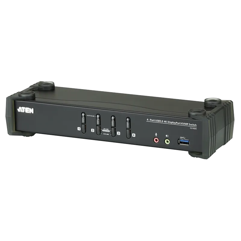 KVM Switch 4-Port USB 3.0 4K DisplayPort KVMP