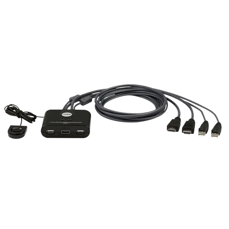 2-Port USB FHD HDMI Kabel KVM-Switch