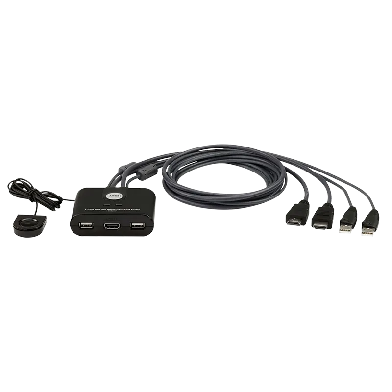 2-Port USB FHD HDMI Kabel KVM-Switch