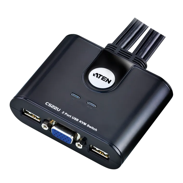 Kabel-KVM-Switch 2-Port USB VGA KVM