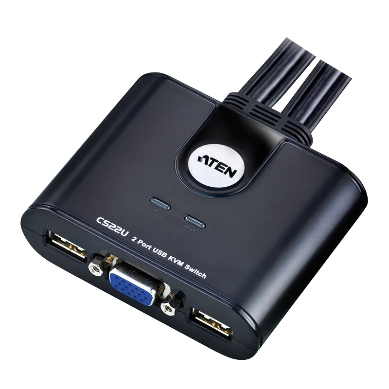 Kabel-KVM-Switch 2-Port USB VGA KVM