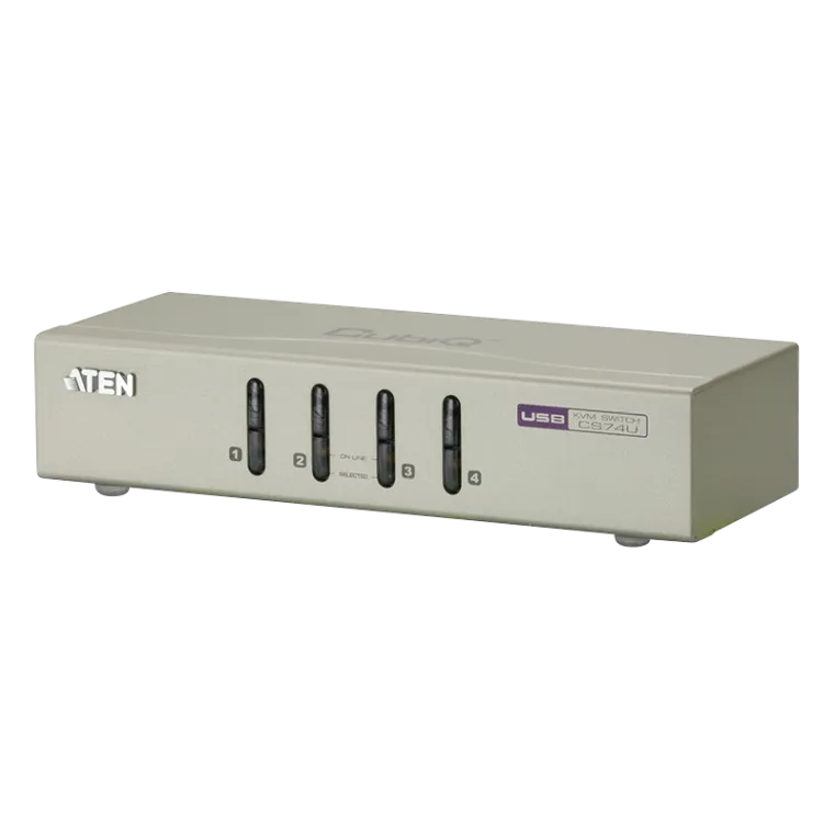KVM Switch 4 port USB KVM Switch mit Audio