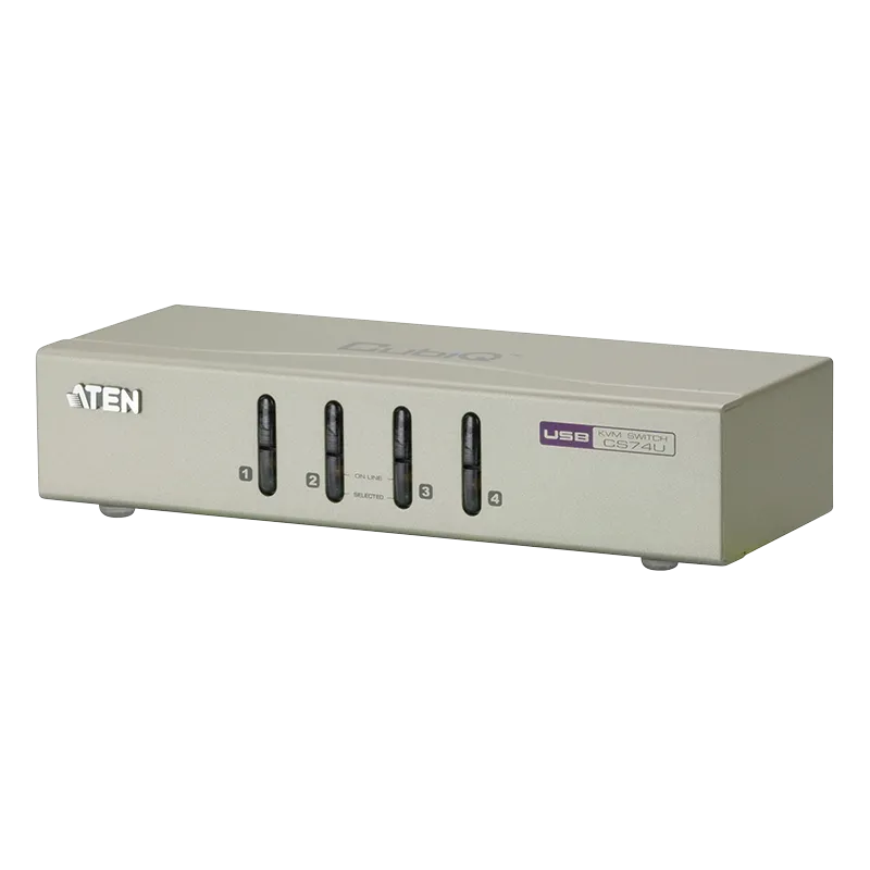 KVM Switch 4 port USB KVM Switch mit Audio