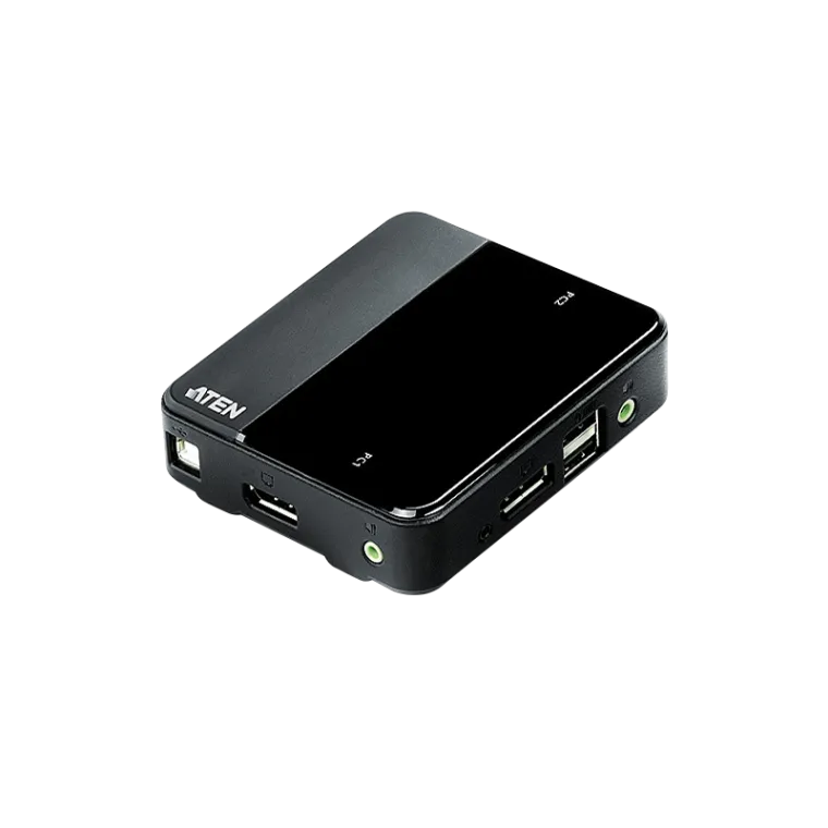 KVM Switch 2-Port USB DisplayPort mit 4K und UHD Unterstützung