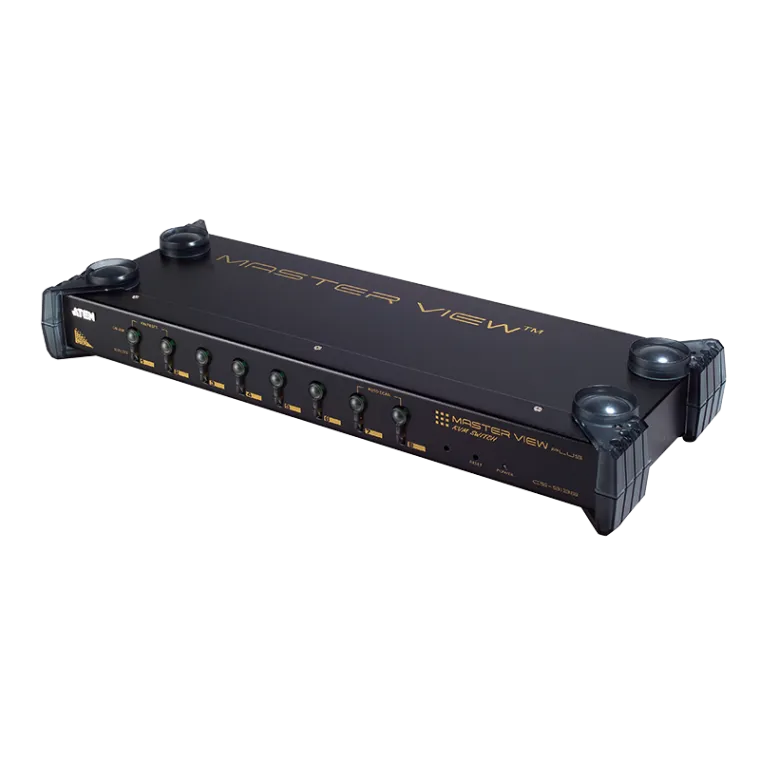 KVM Switch 8-Port, Schrankeinbau, USB - PS/2 VGA KVM