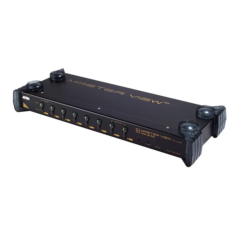 KVM Switch 8-Port, Schrankeinbau, USB - PS/2 VGA KVM