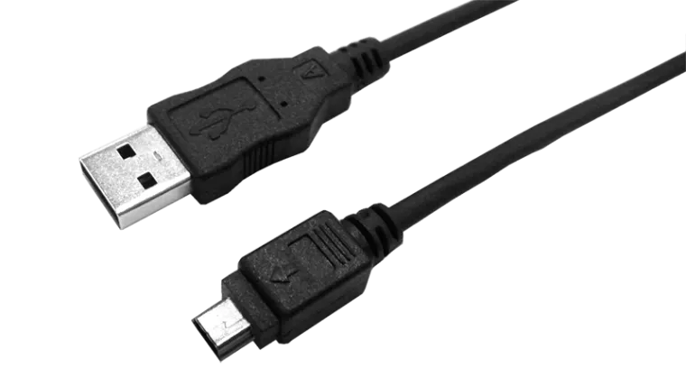 USB 2.0-Kabel, USB-A/M zu Mini-USB/M, schwarz, 3 m