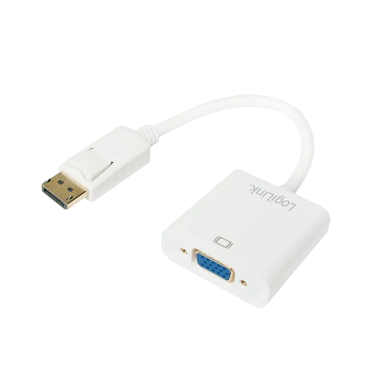DisplayPort-Kabel, DP/M zu HD15/F, 1080p, weiß, 0,15 m