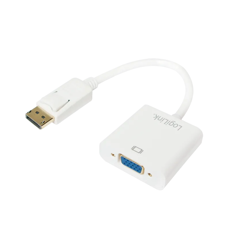 DisplayPort-Kabel, DP/M zu HD15/F, 1080p, weiß, 0,15 m