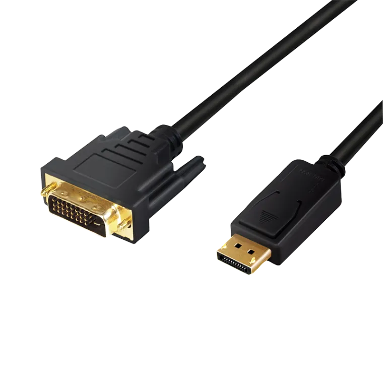DisplayPort-Kabel, DP/M zu DVI/M, 1080p, schwarz, 2 m