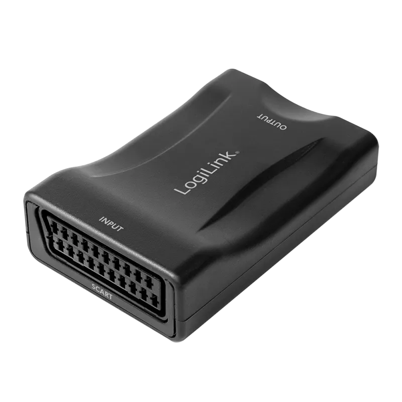 Video-Konverter, Scart/F zu HDMI-A/F, 1080p, schwarz
