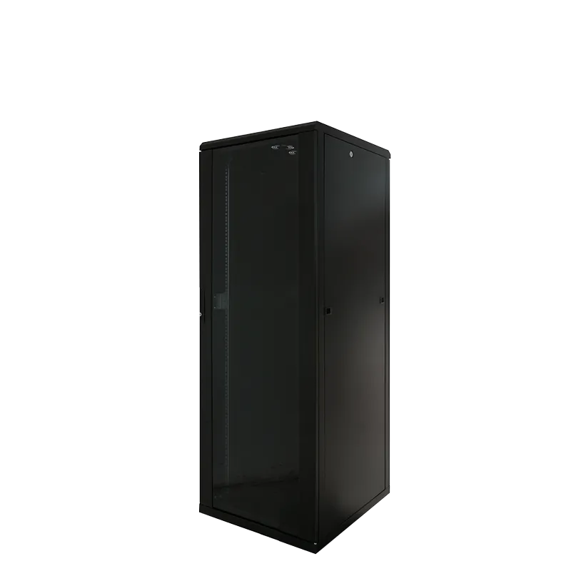 19" Netzwerk Standschrank, 16HE, 600 x 600 mm, Schwarz