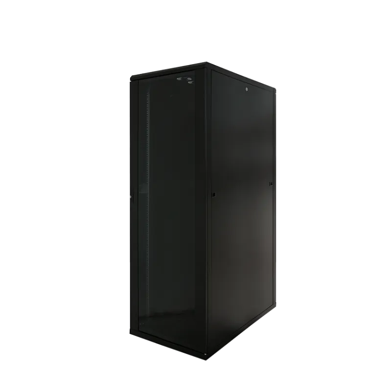 19" Netzwerk Standschrank, 22HE, 600 x 1000 mm, Schwarz