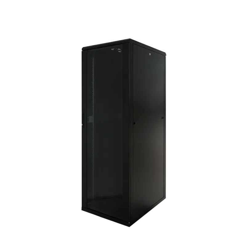 19" Netzwerk Standschrank, 22HE, 600 x 800 mm, Schwarz