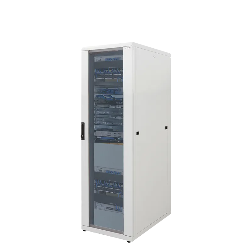 19" Netzwerk Standschrank, 22HE, 600 x 800 mm, Grau