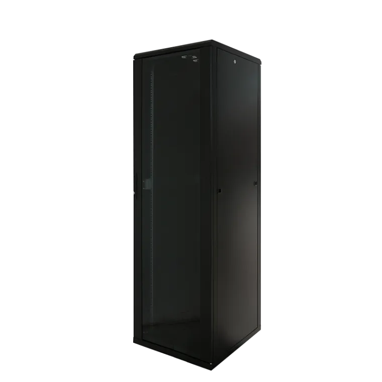 19" Netzwerk Standschrank, 32HE, 600 x 600 mm, Schwarz