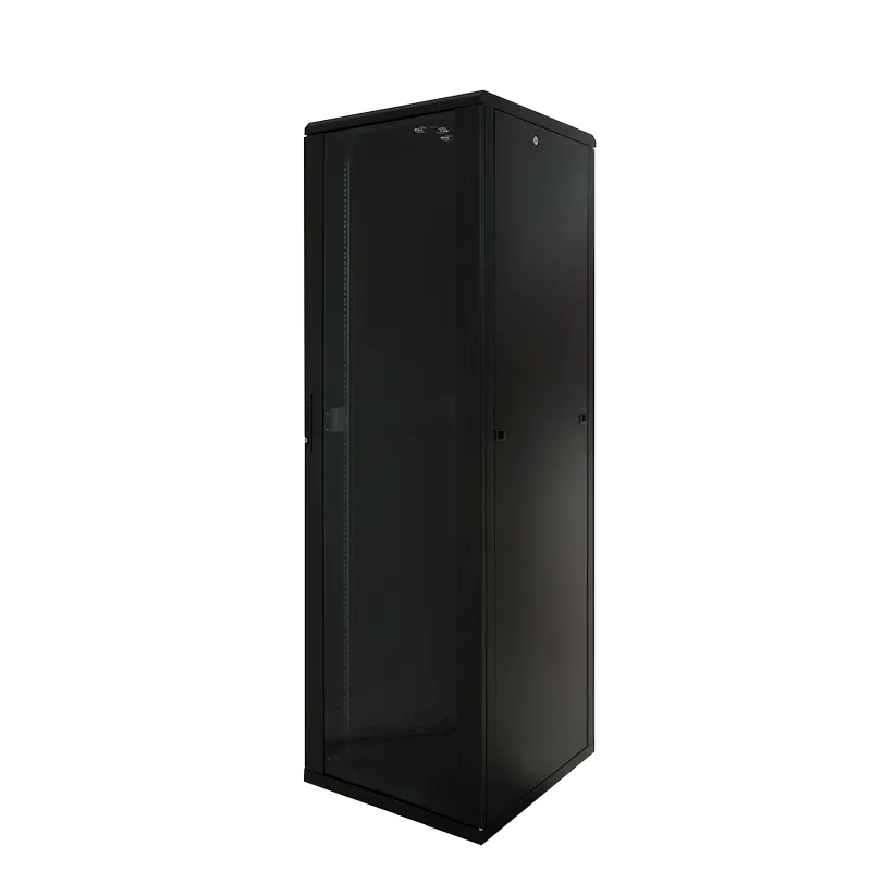 19" Netzwerk Standschrank, 32HE, 600 x 600 mm, Schwarz