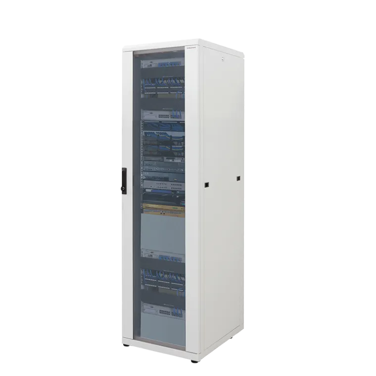 19" Netzwerk Standschrank, 32HE, 600 x 600 mm, Grau