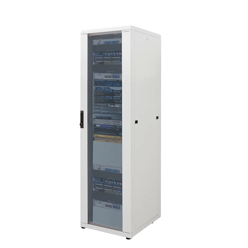 19" Netzwerk Standschrank, 32HE, 600 x 600 mm, Grau