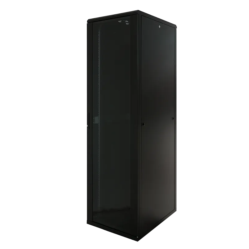 19" Netzwerk Standschrank, 42HE, 600 x 800 mm, Schwarz