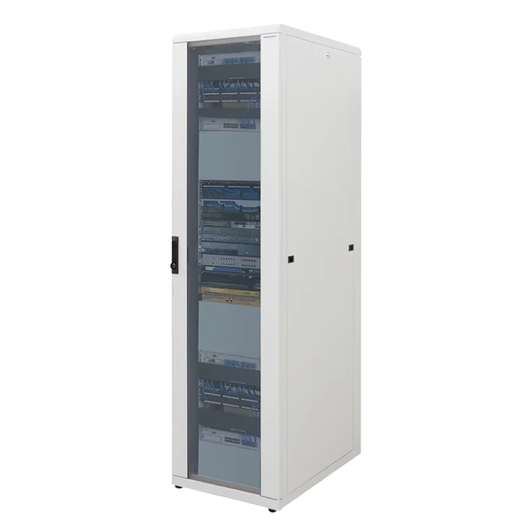 19" Netzwerk Standschrank, 42HE, 600 x 800 mm, Grau