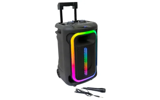 Mobile Beschallungsanlage "MOBILE800", 800W, Bluetooth, Lichteffekte