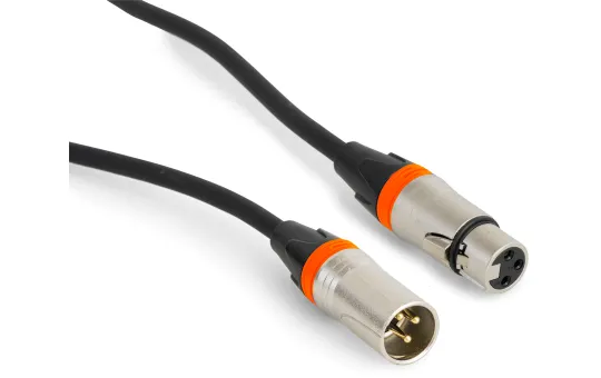 Hochwertiges Audiokabel BST "SOUND-XLRM-XLRF-3" 3m, XLR Stecker u. Buchse