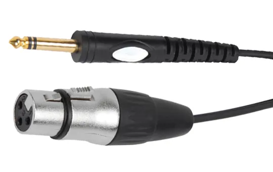 Hochwertiges Verbindungskabel BST "XLRF-JACKM-6" 6m,1x Klinkenstecker 1x XLR