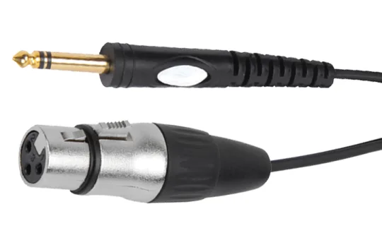 Hochwertiges Verbindungskabel BST "XLRF-JACKM-6" 6m,1x Klinkenstecker 1x XLR