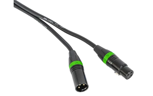 DMX Kabel "DMX-XLRF-XLRM-1" DMX Kabel Stecker/ Buchse, 1m