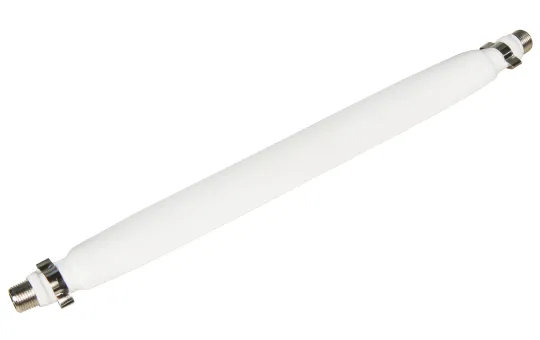 Fensterdurchführung für Sat-Kabel mit 2 F-Anschlüssen, flexibel, 20cm, weiß