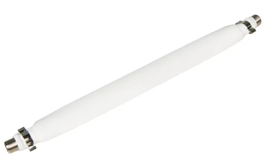 Fensterdurchführung für Sat-Kabel mit 2 F-Anschlüssen, flexibel, 20cm, weiß