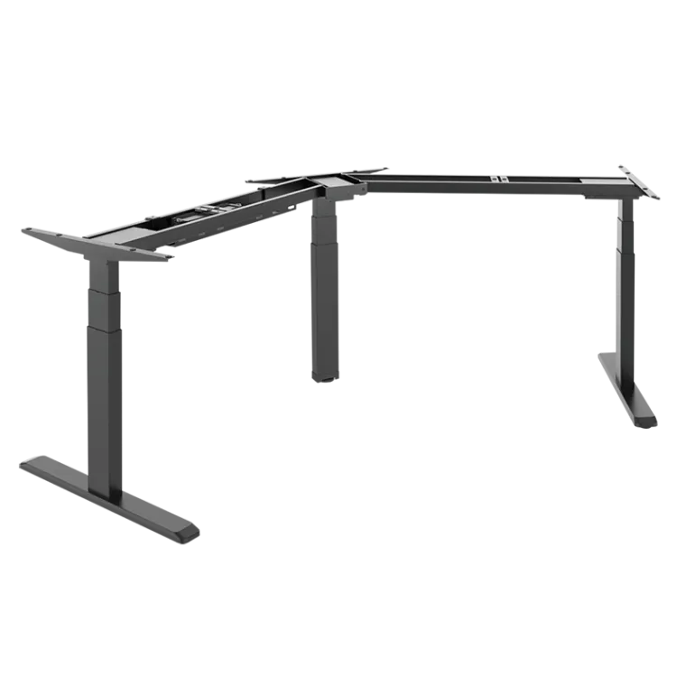 Elektrisch verstellbares Schreibtischgestell, 3 Motoren, 120° Design, 620–1280 mm