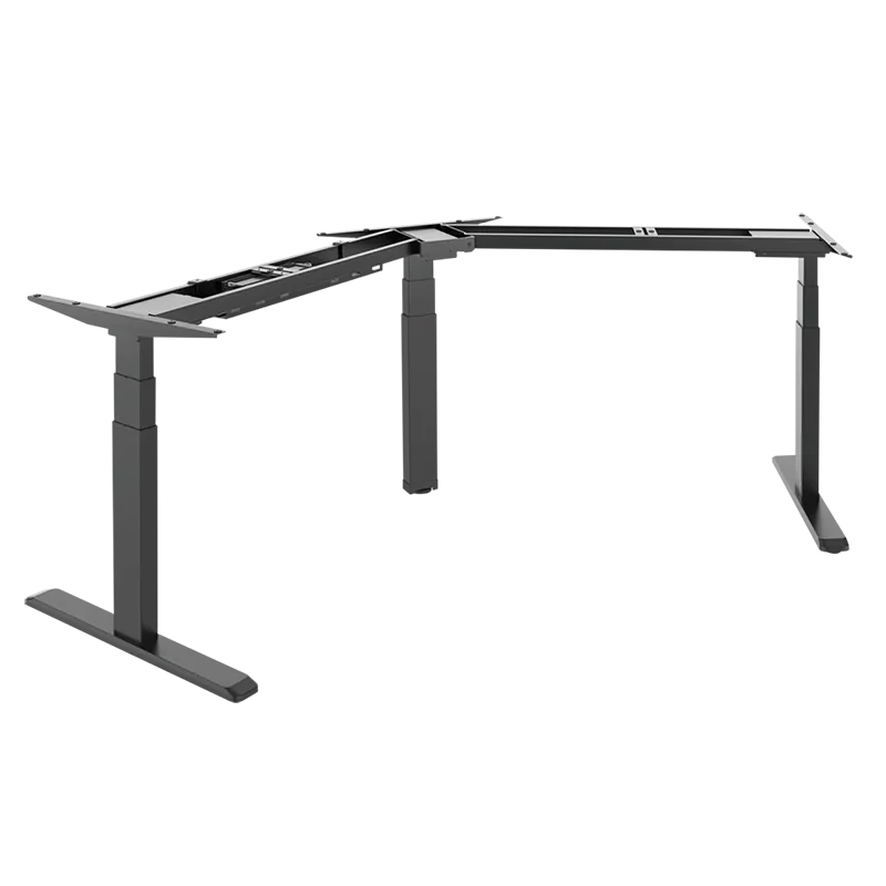 Elektrisch verstellbares Schreibtischgestell, 3 Motoren, 120° Design, 620–1280 mm