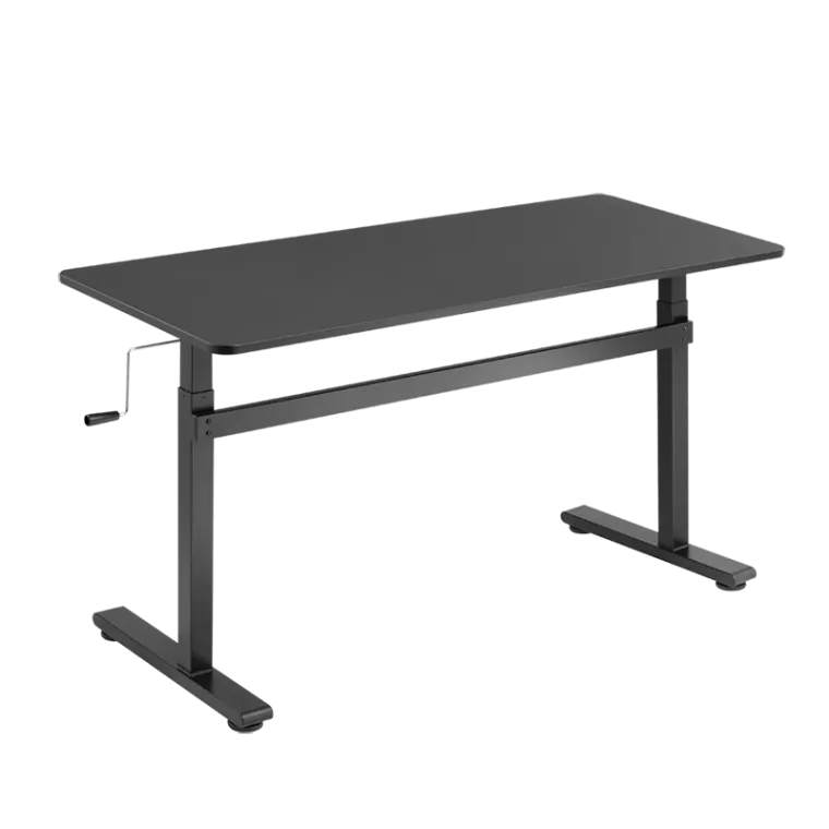 Manuell verstellbarer Sitz-/ Steharbeitsplatz, 700–1170 mm, schwarz