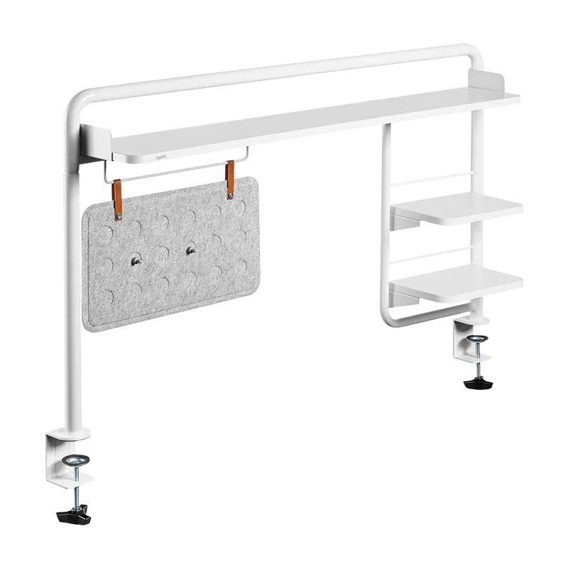Schreibtischablage zum Klemmen, 1161 x 218 x 757 mm, weiß