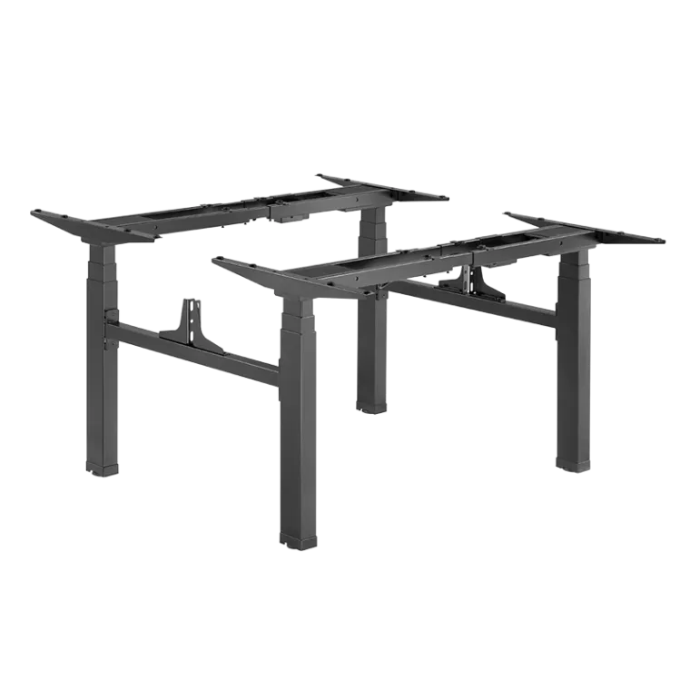 Elektrisch verstellbares Doppelarbeitsplatz-Tischgestell, 4 Motoren, 620–1280 mm