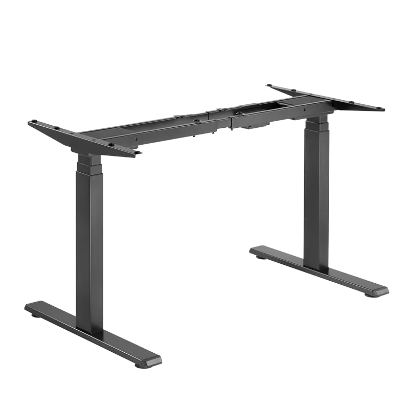 Elektrisch verstellbares Schreibtischgestell, 2 Motoren, 620–1280 mm, schwarz