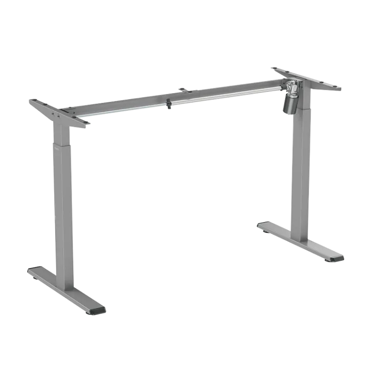 Elektrisch verstellbares Schreibtischgestell, 1 Motor, 710–1190 mm, grau