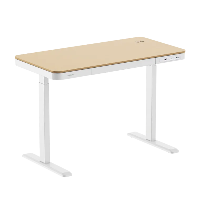 Elektrisch höhenverstellbarer Schreibtisch, kabelloses Laden, 2x-USB-Ports
