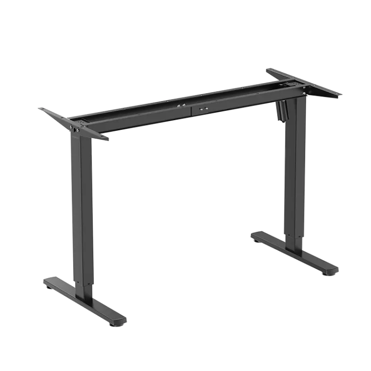 Elektrisch höhenverstellbares Schreibtischgestell, 1 Motor, 700–1120 mm, schwarz