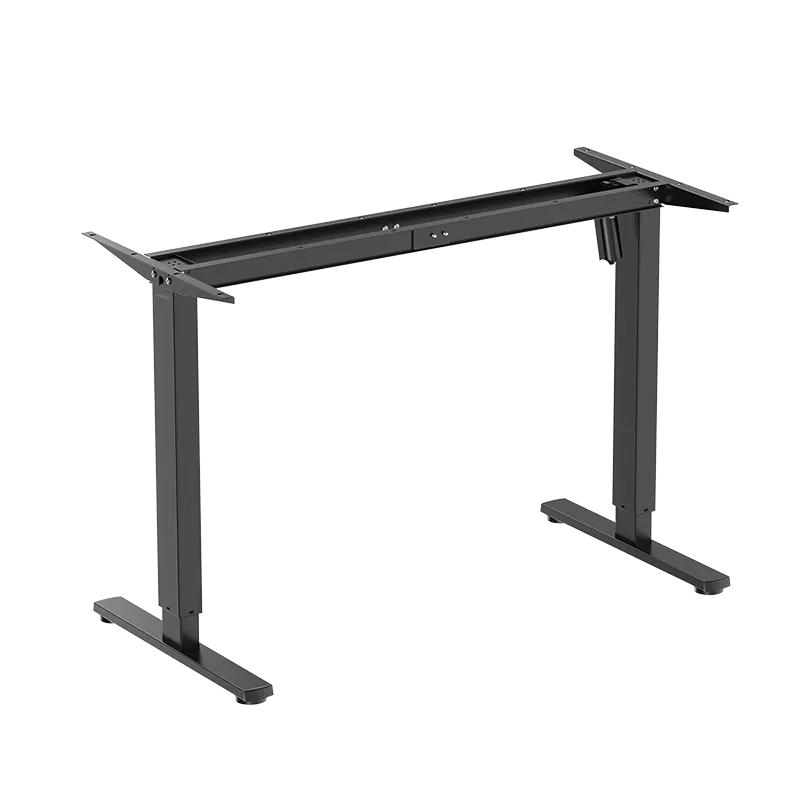 Elektrisch höhenverstellbares Schreibtischgestell, 1 Motor, 700–1120 mm, schwarz