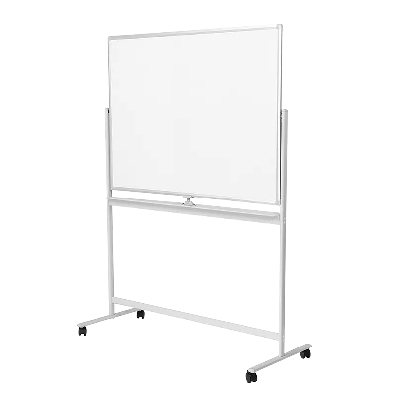Whiteboard, 2-seitig beschreibbar, 120x80 cm, auf Rollen, Aluminiumrahmen
