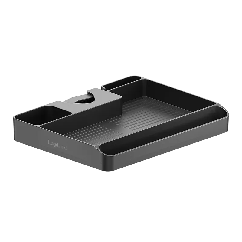 Organizer, Mastbefestigung Ø 3–4,8 cm, max. 3 kg, 22,4 x 17,6 x 3 cm, schwarz