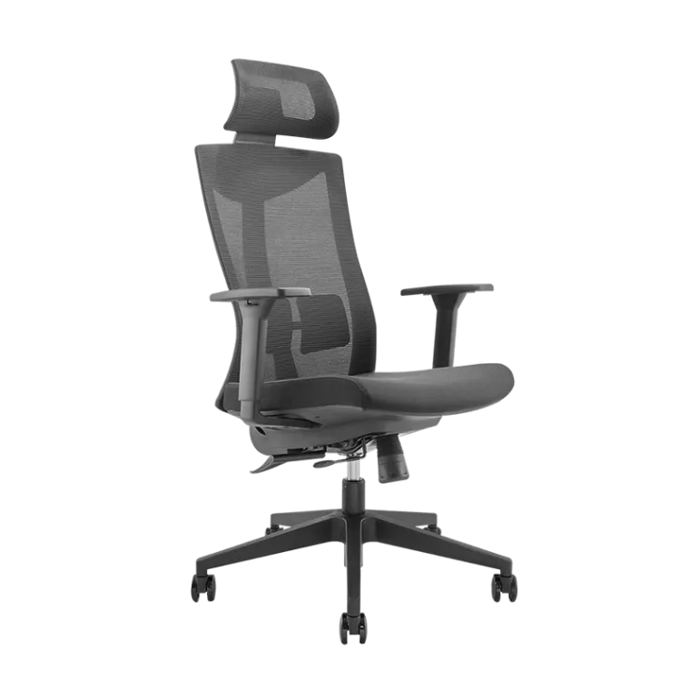 Ergonomischer Bürostuhl mit hoher Mesh-Rückenlehne, bis 150 kg, schwarz
