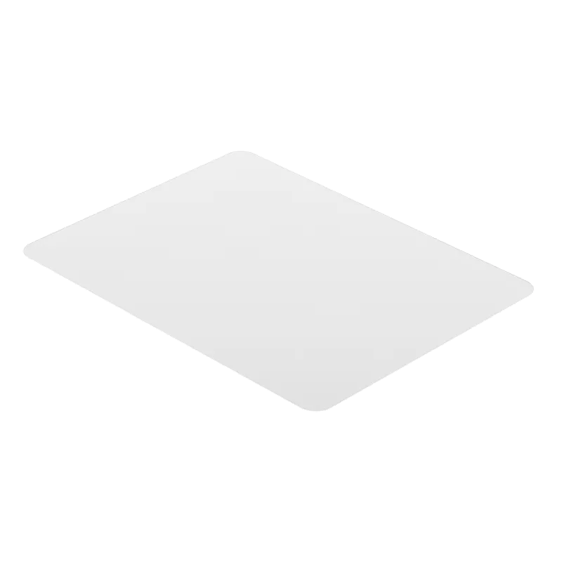 Bodenschutzmatte, 120x90x0,2 cm, wasserresistent, glänzende Oberfläche, transparent