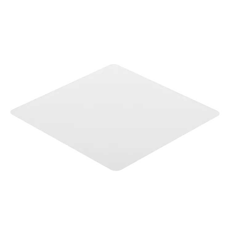 Bodenschutzmatte, 117x120x0,2 cm, wasserresistent, glänzende Oberfläche, transparent