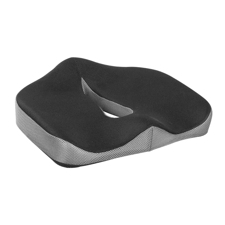 Orthopädisches Steißbein-Sitzkissen mit Memory-Schaumstoff und Griff, schwarz