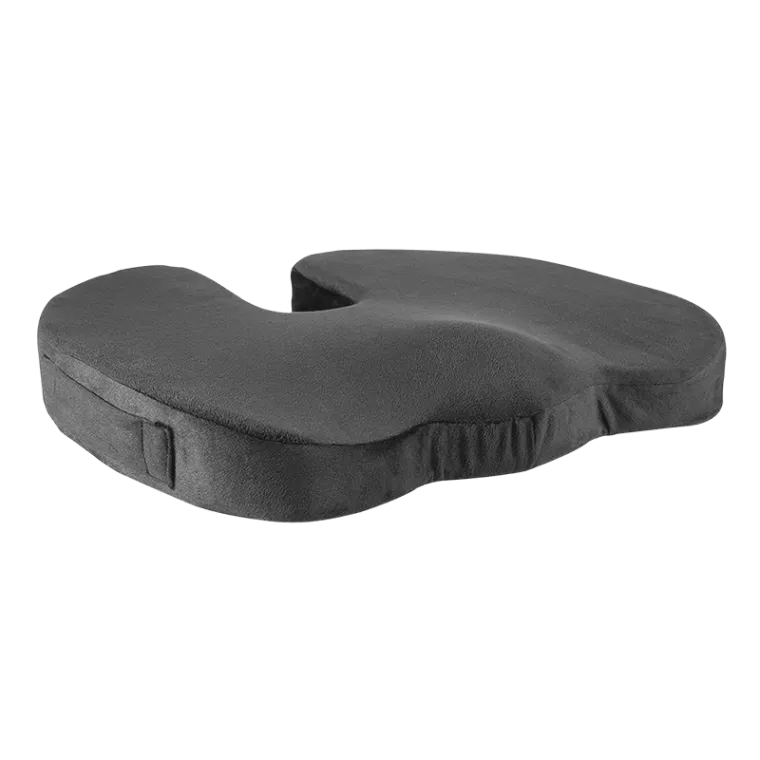 Orthopädisches Sitzkissen mit Memory-Schaumstoff und Griff, schwarz